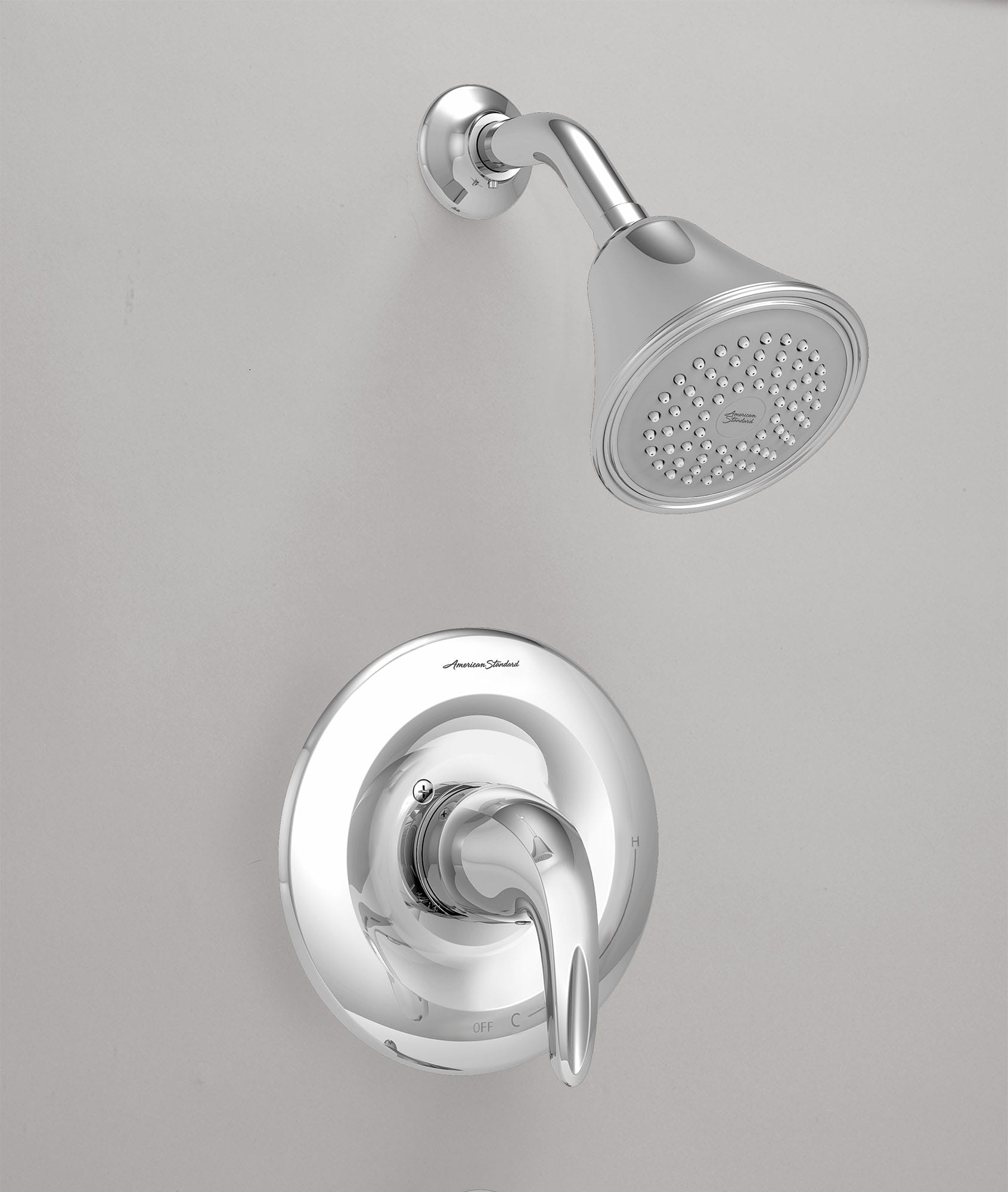 Reliant 3® 2.5 gpm/9.5 L/min Garniture de douche avec Pomme de douche,   cartouche à double équilibre de pression en céramique avec poignée à levier